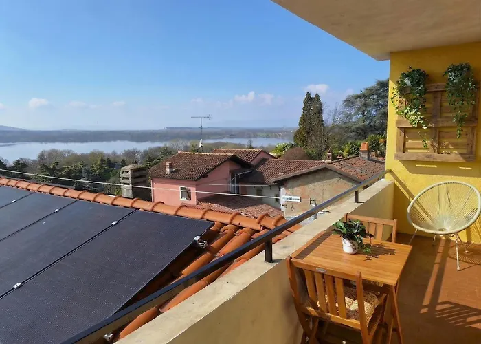 Ca Dla Nella Casa Vista Balcone E Aria Condizionata Lejlighed Viverone